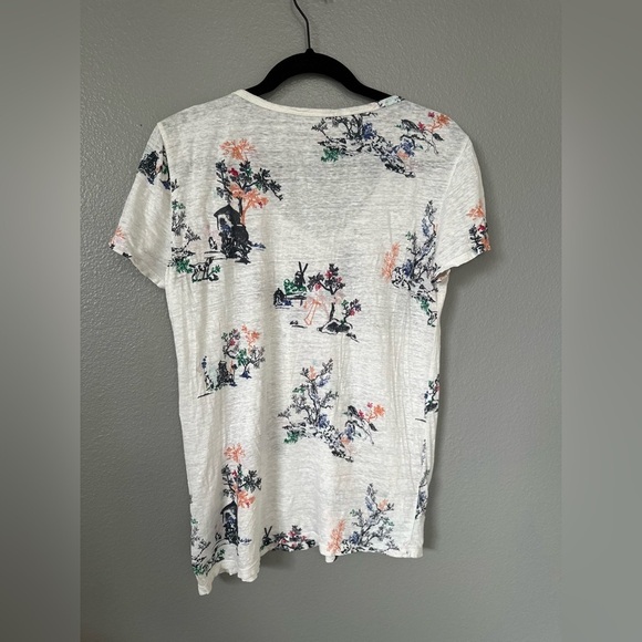 Joie Women’s Patterned Scoop Neck Short Sleeve Top Tee. Size: Medium. - Picture 9 of 13